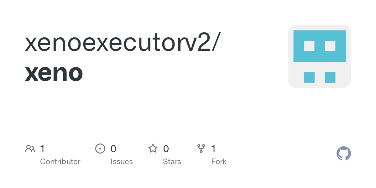 GitHub Open Graph preview for the xenoexecutorv2/xeno repository