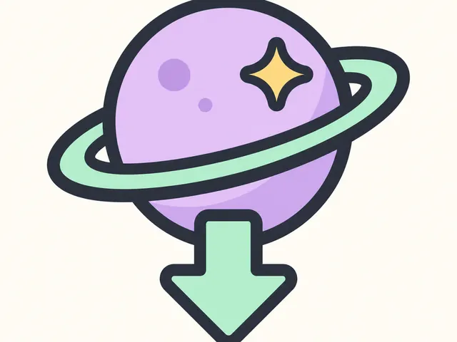 Illustration of a ringed planet and download arrow for the Xeno Executor APK guide
